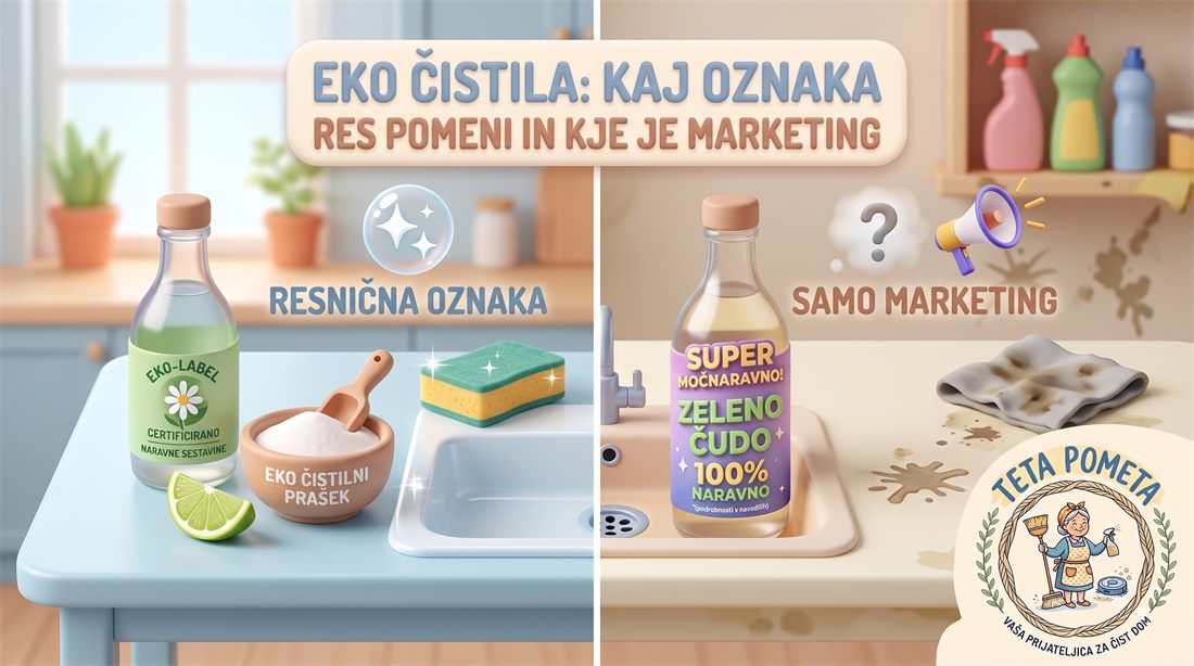 Eko čistila: kaj oznaka res pomeni in kje je marketing