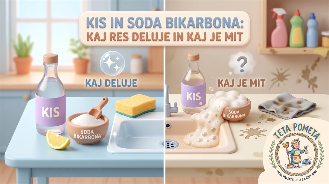 Kis in soda bikarbona: kaj res deluje in kaj je mit