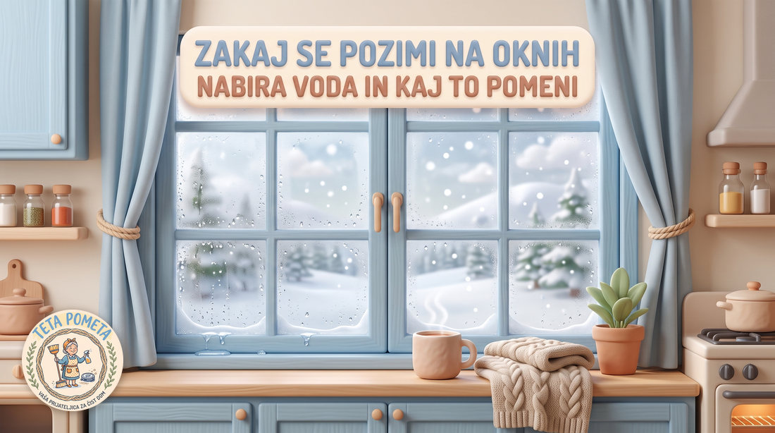 Zakaj se pozimi na oknih nabira voda in kaj to pomeni
