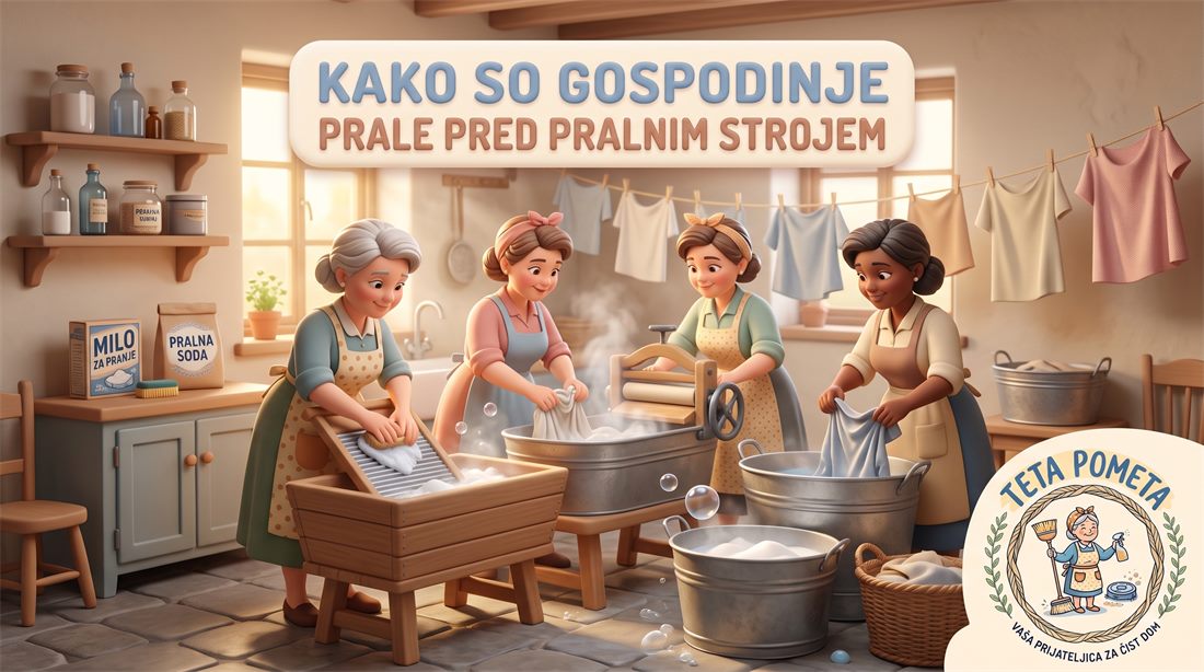 Kako so gospodinje prale pred pralnim strojem