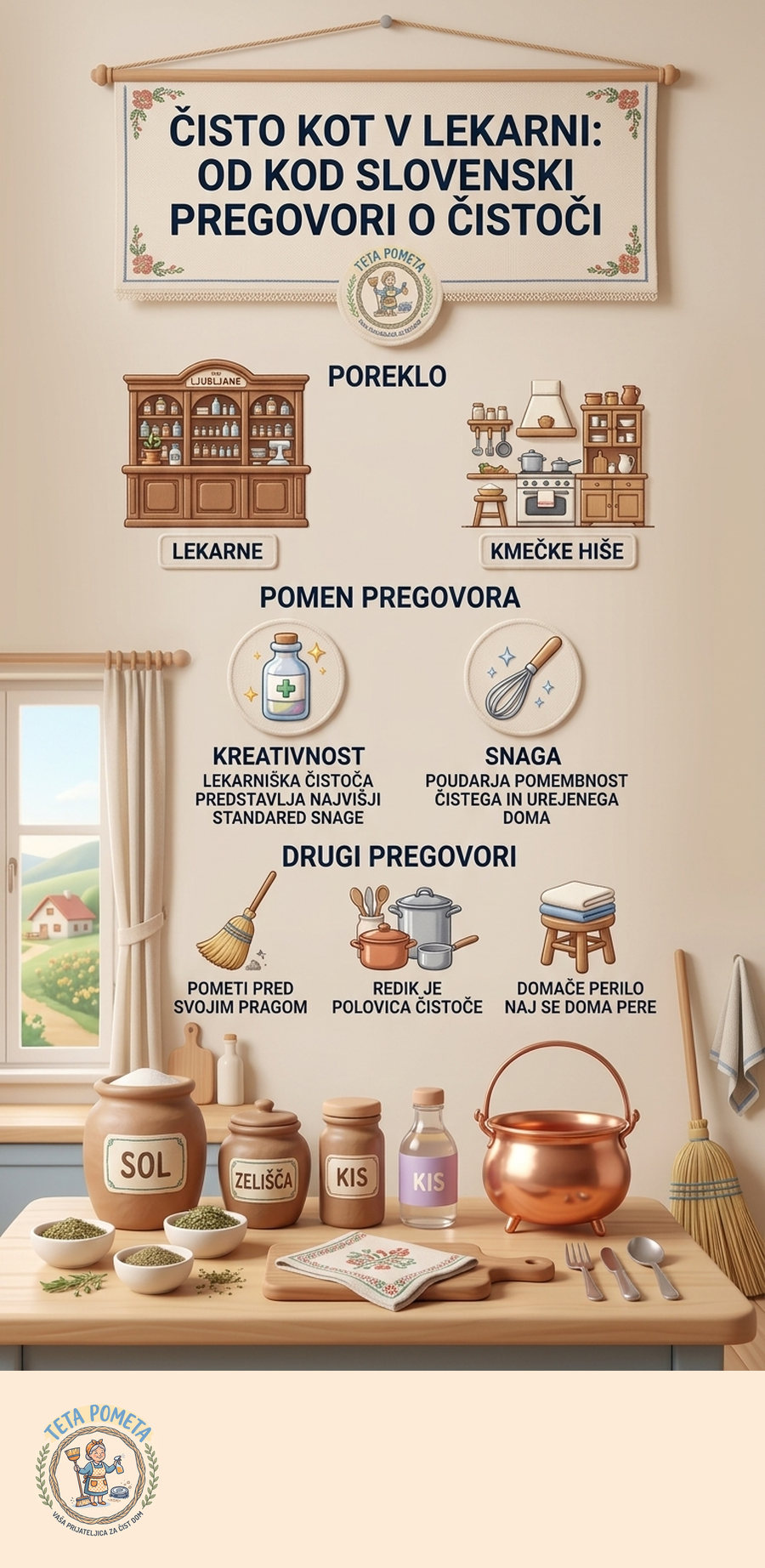 Infografika: Čisto kot v lekarni: od kod slovenski pregovori o čistoči