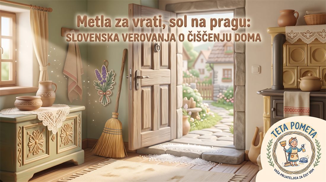 Metla za vrati, sol na pragu: slovenska verovanja o čiščenju doma