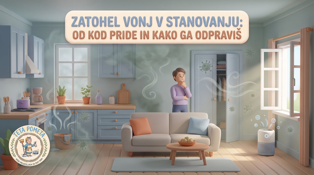 Zatohel vonj v stanovanju: od kod pride in kako ga odpraviš